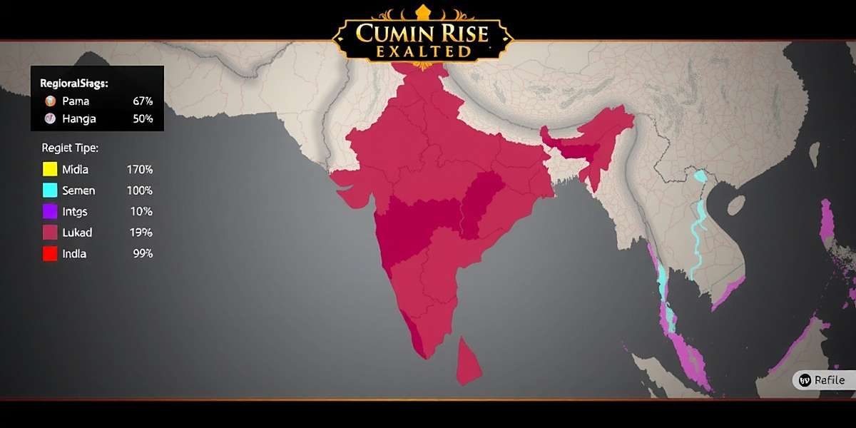 Cumin Rise Exalted Regional Popularity Cumin Rise Exalted regional popularity map showing player distribution across India
